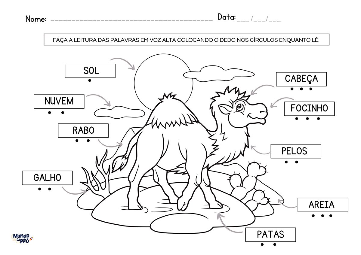 Página de atividade da Coleção Imagine 5